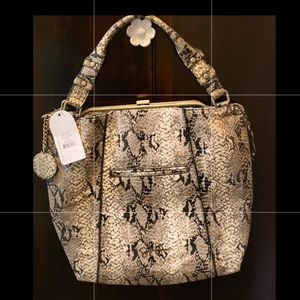 Snake skin Jessica Simpson large purse. NEW